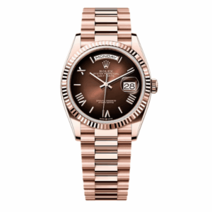 Rolex Day Date 36mm 128235 Chocolate Dial Rose Gold – VIP Version
