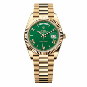 Rolex Day Date 40mm 180gram Yellow Gold Green Dial 228238 – VIP Version
