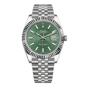 Rolex Datejust 41mm Sliver Green Motif Dial 126334 – VIP Version