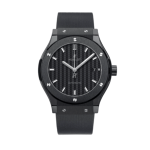 Hublot Classic Fusion Ceramic Black 42mm Carbon Dial JJZ Base – VIP Version