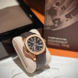 Alternative view of Patek Philippe Aquanaut 5164R-001 Chocolate Embossed Arabic Aquanaut 40.8mm – VIP Version