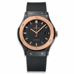 Hublot Classic Fusion Ceramic Carbon Dial King Gold JJZ 42mm Base – VIP Version