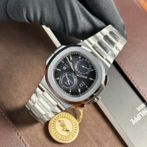 Alternative view of Patek Philippe Nautilus 5990/1A-011 Flyback Chronograph Travel Time – VIP Version