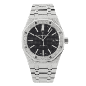 Audemars Piguet Royal Oak Frosted Gold 41mm Black Dial Steel – VIP Version