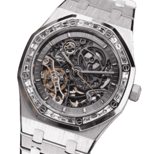 Audemars Piguet Royal Oak Frosted Gold Double Balance Wheel Openworked 41mm benzen Baugette – VIP VERSION