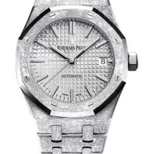 Audemars Piguet Royal Oak Frosted Gold 41mm Silver Dial Steel – VIP Version