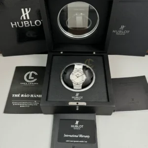 Hublot Classic Fusion Diamonds Moissanite Pave 38mm Dial Moissanite – Handcrafted Diamod - Görsel 7