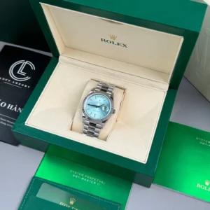 Rolex Day Date Sliver Ice Blue Dial 228236 40mm 180gram – VIP Version - Görsel 6