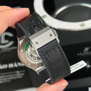 Hublot Classic Fusion Diamonds Moissanite Pave 38mm Black Dial – Handcrafted Diamod - Görsel 8