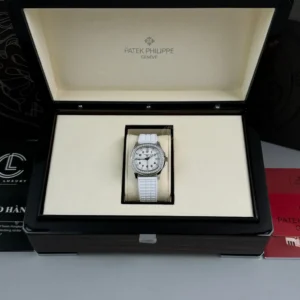 Patek Philippe Aquanaut 5067A-025 35.6mm White Dial Diamond Bezel Moissanite Steel – CustomizeVersion - Görsel 5