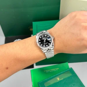Rolex Datejust 36mm Sliver Black Dial 126234 – VIP Version - Görsel 4