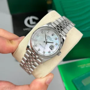 Alternative view of Rolex Datejust 36mm Sliver MOP Dial 126234 – VIP Version