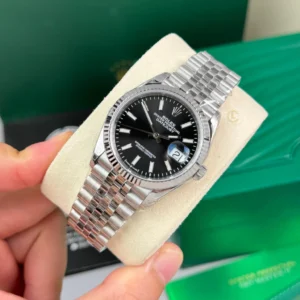 Alternative view of Rolex Datejust 36mm Sliver Black Dial 126234 – VIP Version