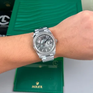Rolex Day Date 40mm 180gram Sliver MOP Dial 228239 – VIP Version - Görsel 3