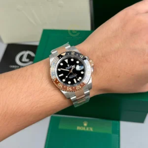 Rolex GMT-Master II Root Beer 126711CHNR Demi Rose Gold Cal.3285 – VIP Version - Görsel 4