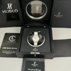 Hublot Classic Fusion Diamonds Moissanite Pave 33mm White Dial – Handcrafted Diamod - Görsel 8