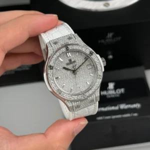 Alternative view of Hublot Classic Fusion Diamonds Moissanite Pave 38mm Dial Moissanite – Handcrafted Diamod