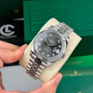 Alternative view of Rolex Datejust 41mm Sliver Grey Dial 126334 – VIP Version