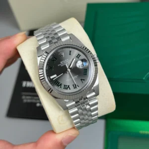 Alternative view of Rolex Datejust 126334-0022 Wimbledon 41mm Steel Calibre 3235 – VIP Version