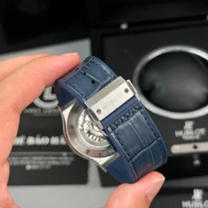 Hublot Classic Fusion Diamonds Moissanite Pave 42mm Blue Dial – Customize Diamod - Görsel 8