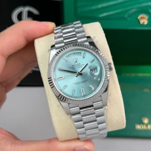 Rolex Day Date Sliver Ice Blue Dial 228236 40mm 180gram – VIP Version - Görsel 3