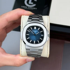 Alternative view of Patek Philippe Nautilus 5811/1G-001 40mm “MODIFY” Blue Dial Steel – VIP Version