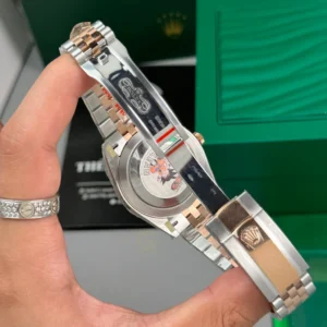 Rolex Datejust 41mm Demi Rose Gold Grey Motif Dial 126331 – VIP Version - Görsel 5