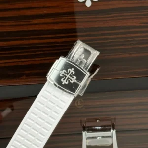 Patek Philippe Aquanaut 5067A-025 35.6mm White Dial Diamond Bezel Moissanite Steel – CustomizeVersion - Görsel 4