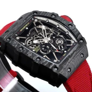 Richard Mille RM35-01 Rafa Cacbon NTPT White Strap 42mm – VIP Version - Görsel 4
