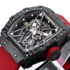 Richard Mille RM35-01 Rafa Cacbon NTPT White Strap 42mm – VIP Version - Görsel 5