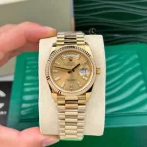 Alternative view of Rolex Day Date 128238-0132 champagne Dial Yellow Gold – VIP Version