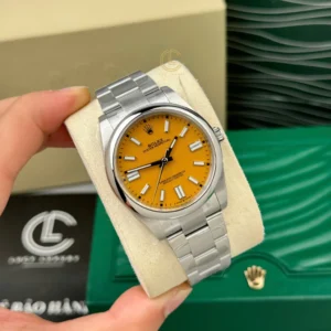 Alternative view of Rolex Oyster Perpetual 126000-0004 36mm Yellow Dial – VIP Version