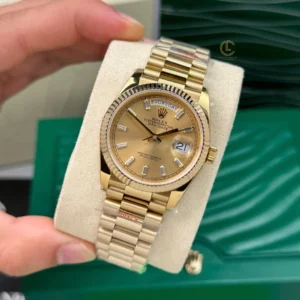 Rolex Day Date 128238-0132 champagne Dial Yellow Gold – VIP Version - Görsel 4