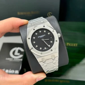 Alternative view of Audemars Piguet Royal Oak Jumbo Extra-Thin 15206PT.OO.1240PT.01 39mm Black Dial – VIP Version