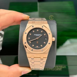 Audemars Piguet Royal Oak “Jumbo” Extra-Thin 15207OR.OO.1240OR.01 39mm Black Dial Rose Gold – VIP Version - Görsel 4
