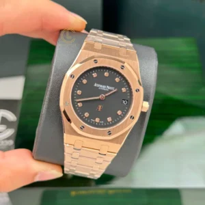 Audemars Piguet Royal Oak “Jumbo” Extra-Thin 15207OR.OO.1240OR.01 39mm Black Dial Rose Gold – VIP Version - Görsel 3