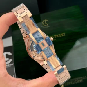 Audemars Piguet Royal Oak “Jumbo” Extra-Thin 15207OR.OO.1240OR.01 39mm Black Dial Rose Gold – VIP Version - Görsel 8