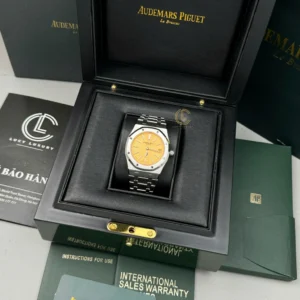 Audemars Piguet Royal Oak Jumbo Extra-Thin 15202BC.OO.1240BC.01 39mm Yellow Dial – VIP Version - Görsel 10