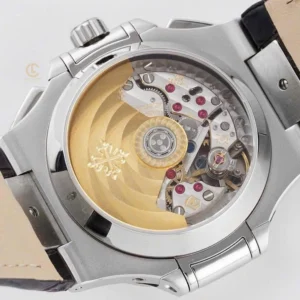Patek Philippe Nautilus Chronograph 5980/1A-014 40.5mm Black Dial with Leather Strap – VIP Version - Görsel 6