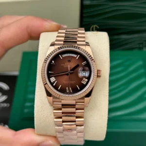 Rolex Day Date 36mm 128235 Chocolate Dial Rose Gold – VIP Version - Görsel 4