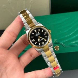 Rolex Explorer Two Tone Yellow Gold 124273 36mm Yellow Gold Black Dial – VIP Version - Görsel 4