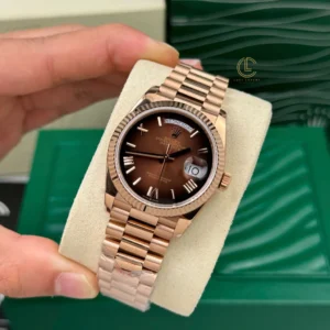 Rolex Day Date 36mm 128235 Chocolate Dial Rose Gold – VIP Version - Görsel 3