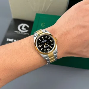 Rolex Explorer Two Tone Yellow Gold 124273 36mm Yellow Gold Black Dial – VIP Version - Görsel 8