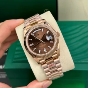 Alternative view of Rolex Day Date 228235 Chocolate Dial 40mmm Everose Gold 180gram – VIP Version