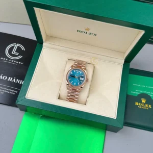 Rolex Everose Gold Day Date 36mm 128235-0085 Rose Gold – VIP Version - Görsel 9