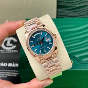 Alternative view of Rolex Everose Gold Day Date 36mm 128235-0085 Rose Gold – VIP Version