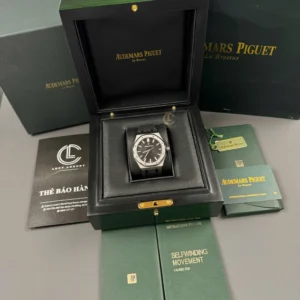 Alternative view of Audemars Piguet Royal Oak 15500ST.OO.1220ST.03 41mm Black Rubber Strap – VIP Version