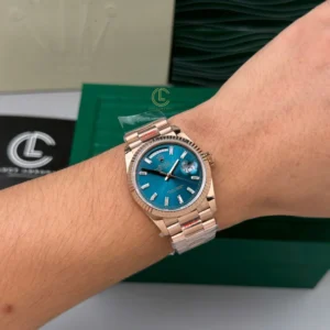 Rolex Everose Gold Day Date 36mm 128235-0085 Rose Gold – VIP Version - Görsel 5