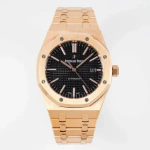 Alternative view of Audemars Piguet Royal Oak Selfwinding 15400OR 41mm Black Dial Rose Gold – VIP Version