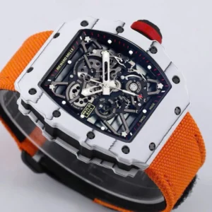 Richard Mille RM35-01 Rafa Cacbon NTPT Orange Strap 42mm – VIP Version - Görsel 8